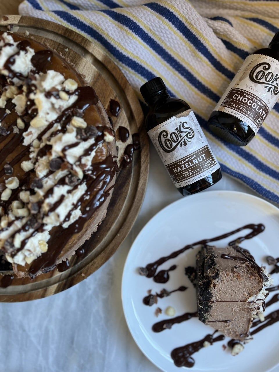 Chocolate Hazelnut Cheesecake &vert; Cooks Vanilla
