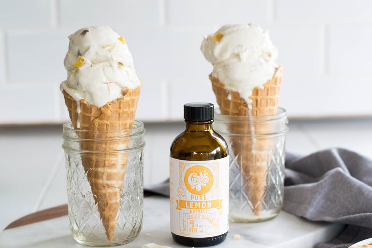 Candied Lemon Peel & Toasted Coconut Ice Cream (Dairy Free)