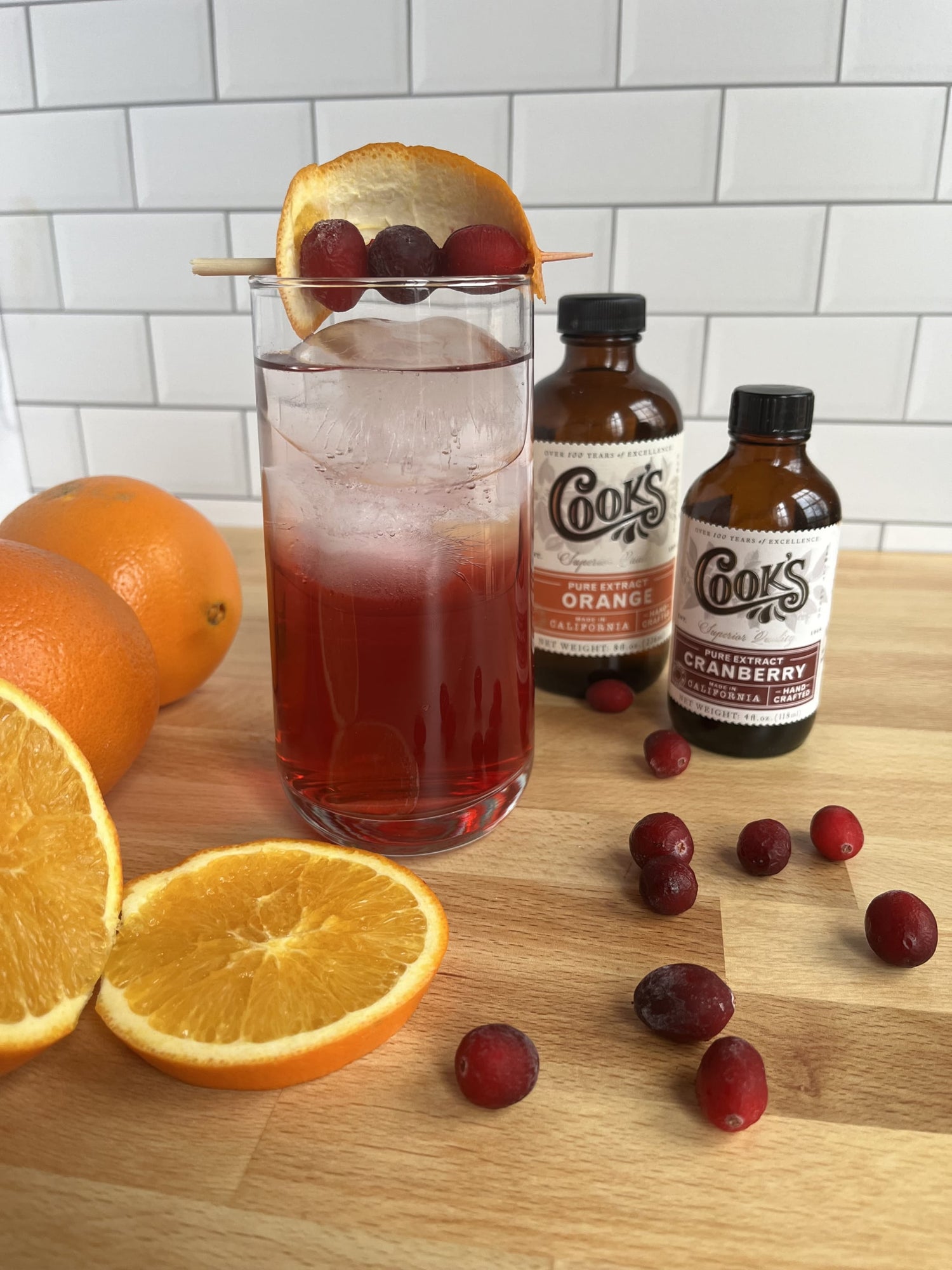 Cranberry Orange Gin Soda
