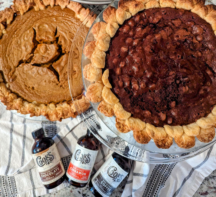 Molten Mexican Chocolate Pie