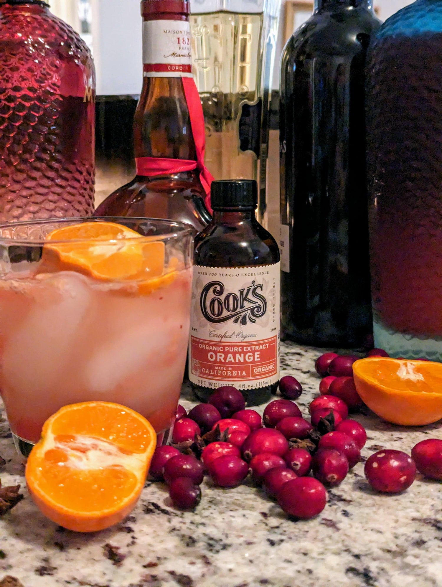 Orange and Cranberry Spritzer