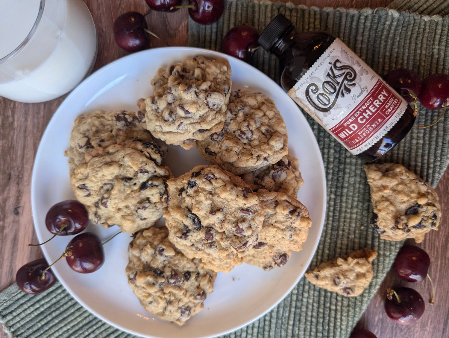 Wild Cherry and Chocolate Cookies