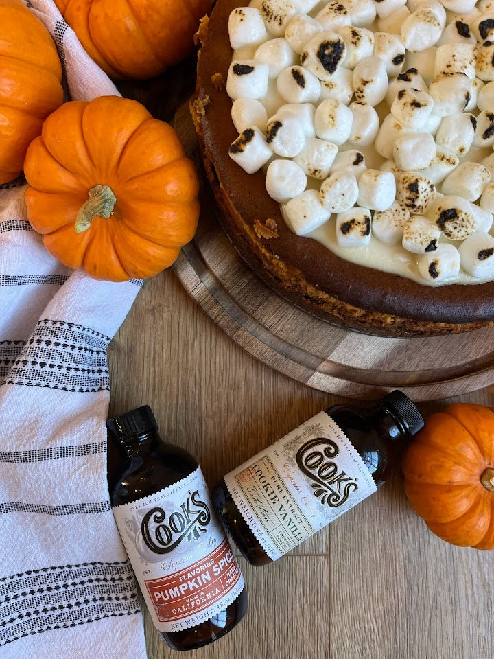 Pumpkin Cheesecake with Toasted Marshmallow Topping