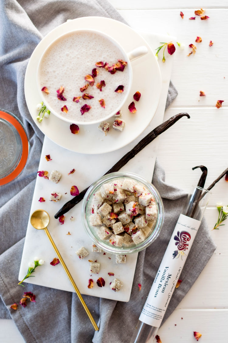 Vanilla Rose Sugar Cubes