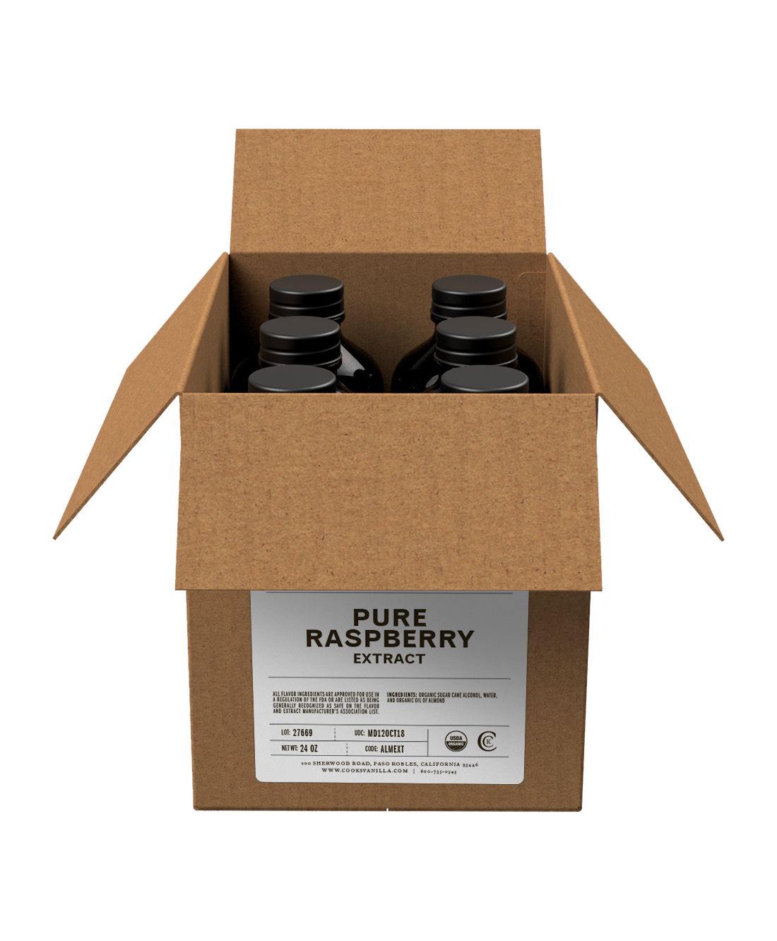 Pure Red Raspberry Extract | Packs & Cases | Cook Flavoring Co. & Cooks ...