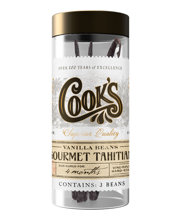 Gourmet Tahitian Vanilla Beans Cook Flavoring Company